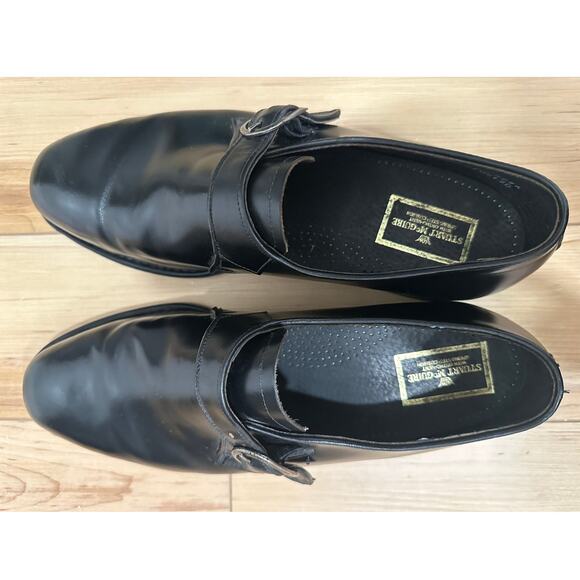 Stuart McGuire Monk Strap Loafers Mens 13 Black Ortho Vent - Picture 6 of 12